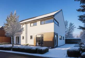 Straßenperspektive Winter