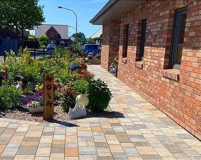 Hochwertige Pflasterung