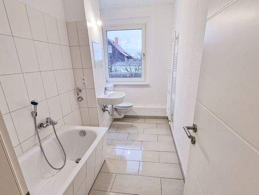 Ein bereits saniertes Badezimmer