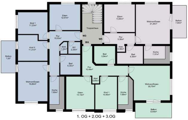 Grundrisse_1. - 3.OG