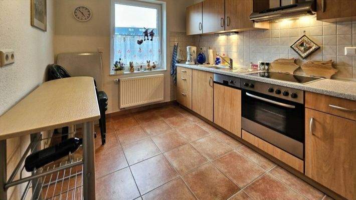 8 m² große Küche: West-Fenster