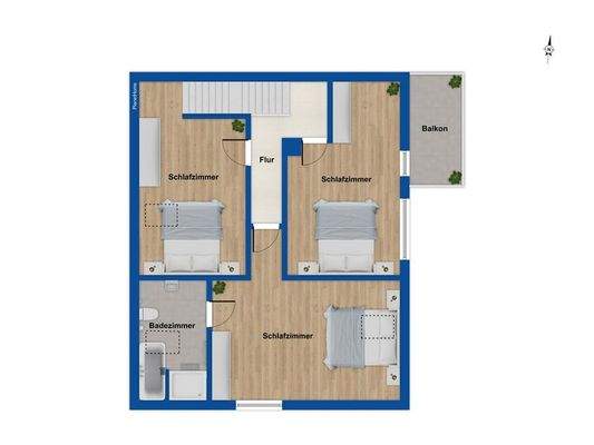 Grundriss Obergeschoss