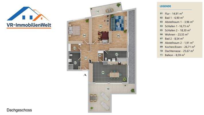 Grundriss Wohnung 12