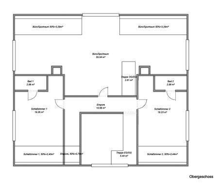 Grundriss DG skizziert