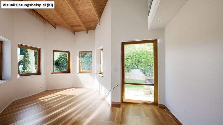 Arbeits-/ Gartenzimmer, Gartengeschoss -VISUALISIERUNG-