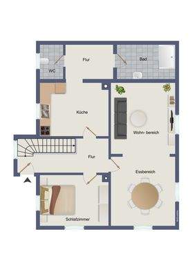 Erdgeschoss (kein Maßstab)