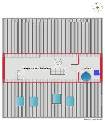 Grundriss Spitzboden