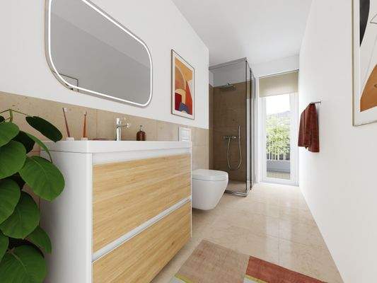 Gäste Badezimmer - Visualisierung