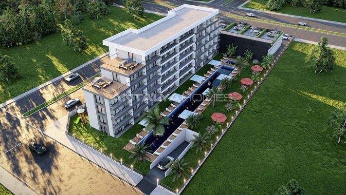 Elegant Apartments with Olympic-Sized Pool in Antalya Altintas