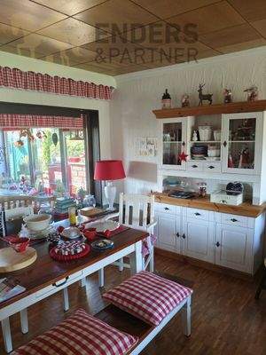 Essecke im Wohnzimmer