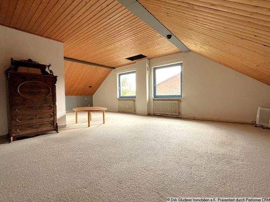 Wohnraum im Dachgeschoss