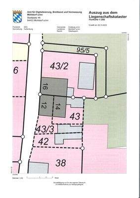 Lageplan FlNr 43 und 43/3