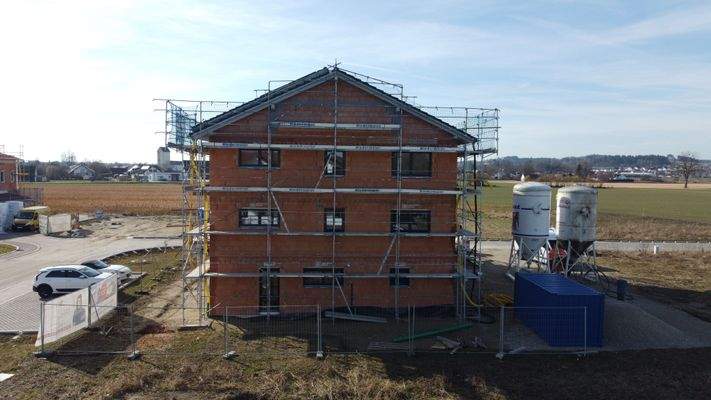 Außenansicht aktueller  Baufortschritt