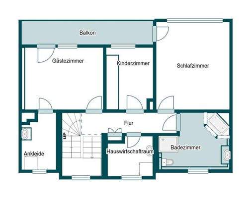 Grundriss Skizze OG Haus  2