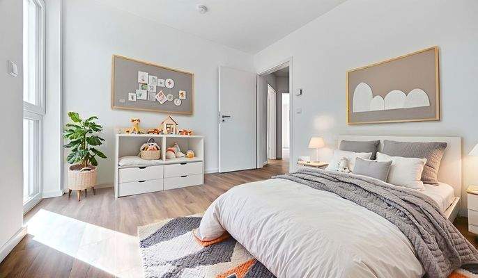 Kinderzimmer OG (KI Einrichtungsbeispiel)