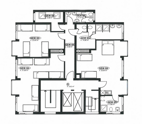 Grundriss 11. Etage