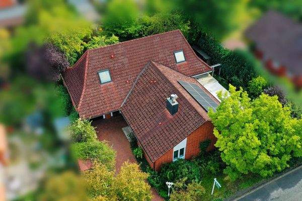 Hausansicht Luftaufnahme