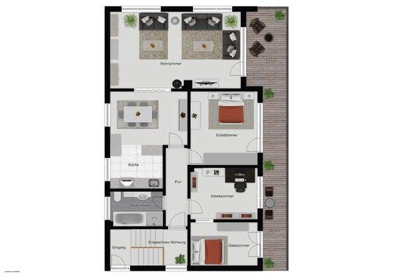 Haus Nr. 16 - Erdgeschoss