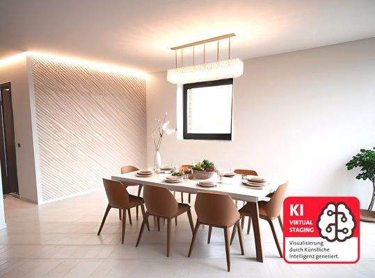 Blick in die Essecke - KI generiert