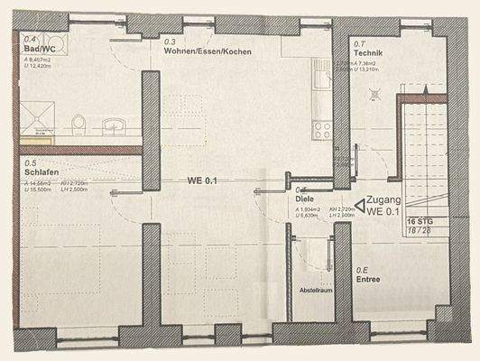 Grundriss Wohnung EG