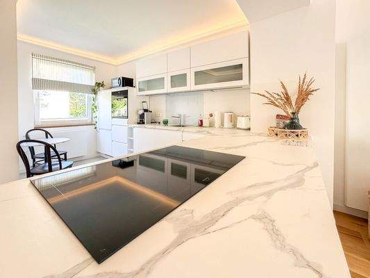 Mit kleinem Sitzplatz