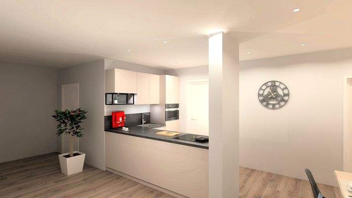 Küche WE 10 Vorschlag (Möbel nicht vorh.)