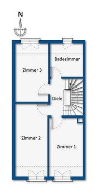 Grundrissskizze Dachgeschoss