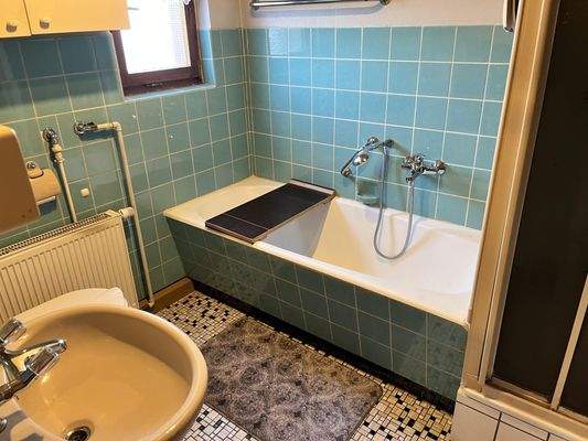Tageslichtbad mit Wanne/Dusche/WC (EG)