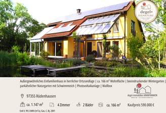 Was für eine tolle Immobilie ... - https://degel-immobilien.de/IMMOBILIEN/1503-Einfamilienhaus-in-97355-Ruedenhausen 