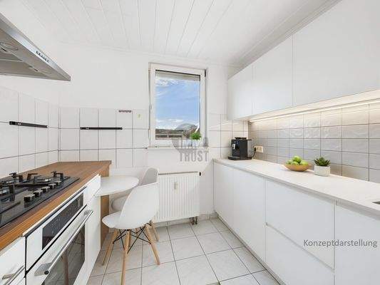 Küche 1OG Konzeptdarstellung
