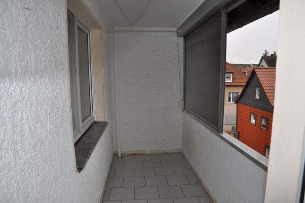 Balkon vom Wohnzimmer aus
