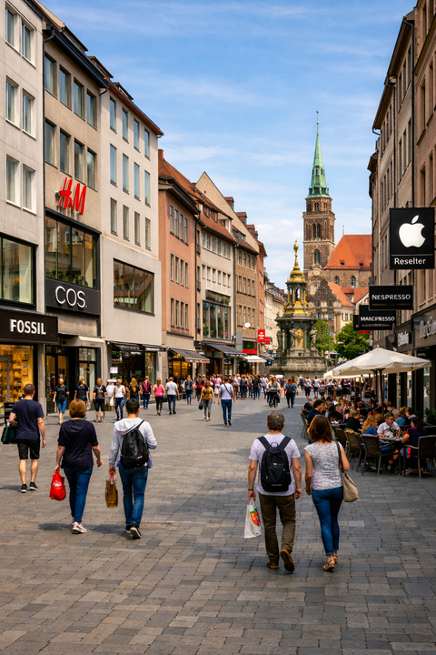 Nürnberg Ladenlokale, Ladenflächen 