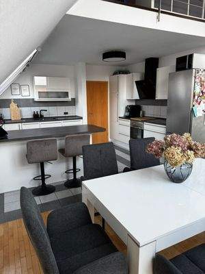 Küche im Dachgeschoss