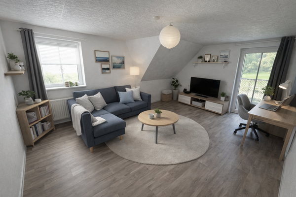 Wohnzimmer nachgestellt