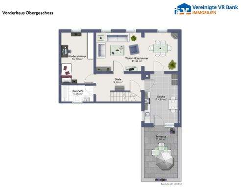 Vorderhaus Obergeschoss