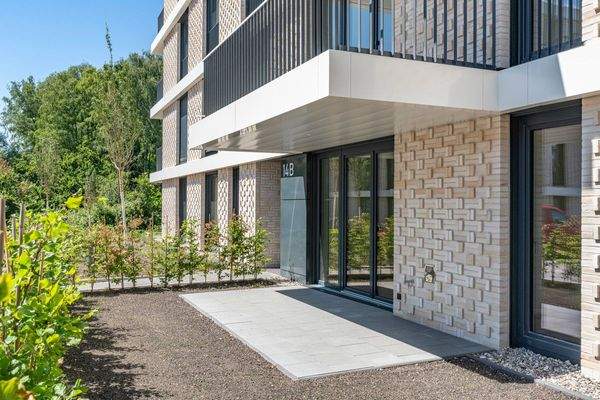 Mühlenau Gärten Haus B Eingang