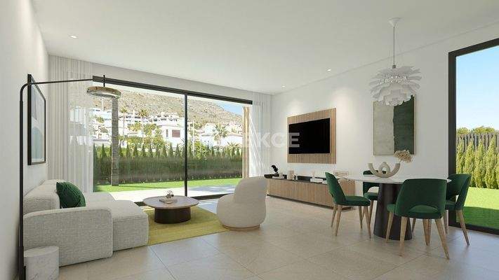 Elegant 3-Bed Villas in Finestrat with Communal Pool & Garden