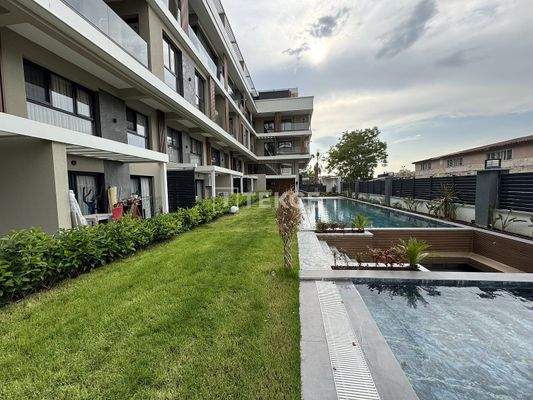 Wide Apartments in a Complex with Pool in Bornova