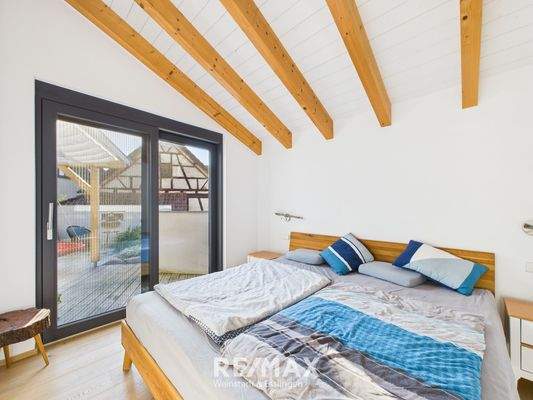 Schlafbereich mit Terrasse