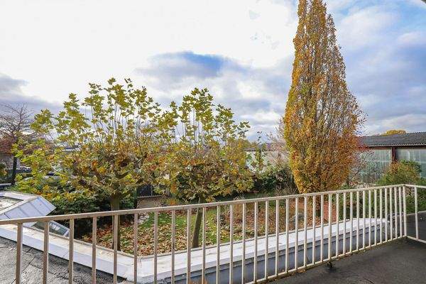 Aussicht vom Balkon im Elternschlafzimmer
