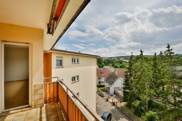 Aussicht vom Balkon 