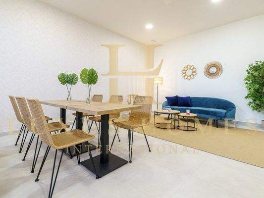 Conference table of social club