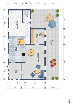 Erdgeschoss (Darstellung und Maßangaben sind ohne Gewähr)