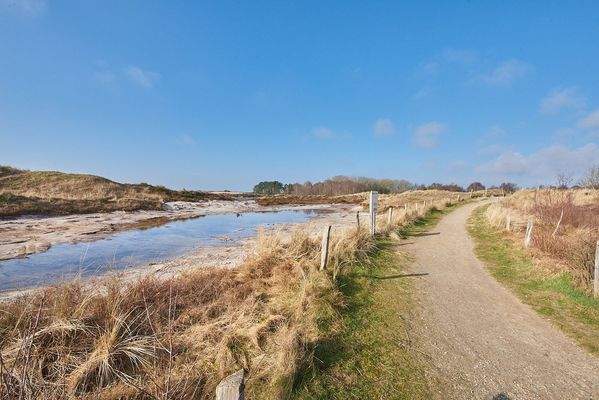 Dünenwege ein paar Meter entfernt