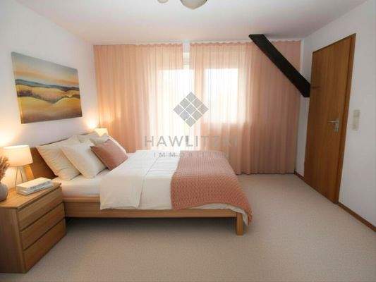 Schlafzimmer (KI eingerichtet)