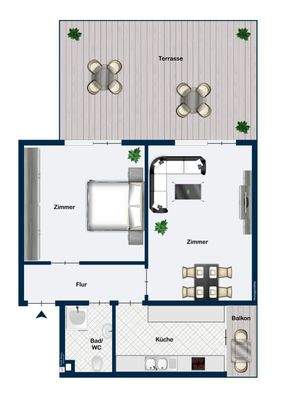 1. Obergeschoss Wohnung 2