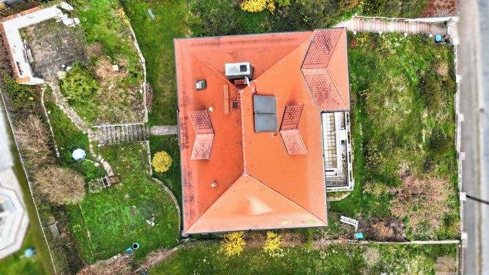 Blick auf das Grundstück