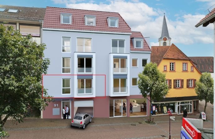 NEUBAU 03: Barrierefreie 4-Zimmerwohnung in wieslocher Altstadt