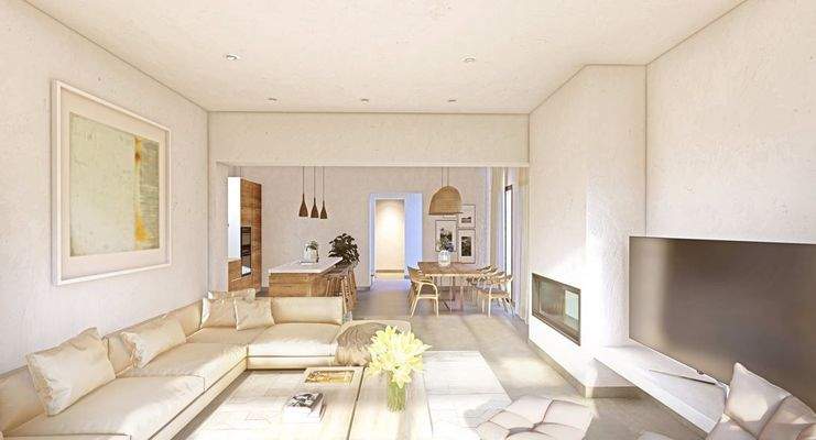 Heller eleganter Wohn-Essbereich