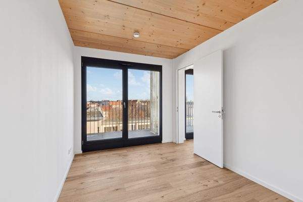 Schlafzimmer mit Balkon